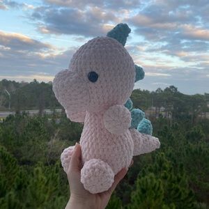 Handmade Crochet | The Cotton Candy Dino